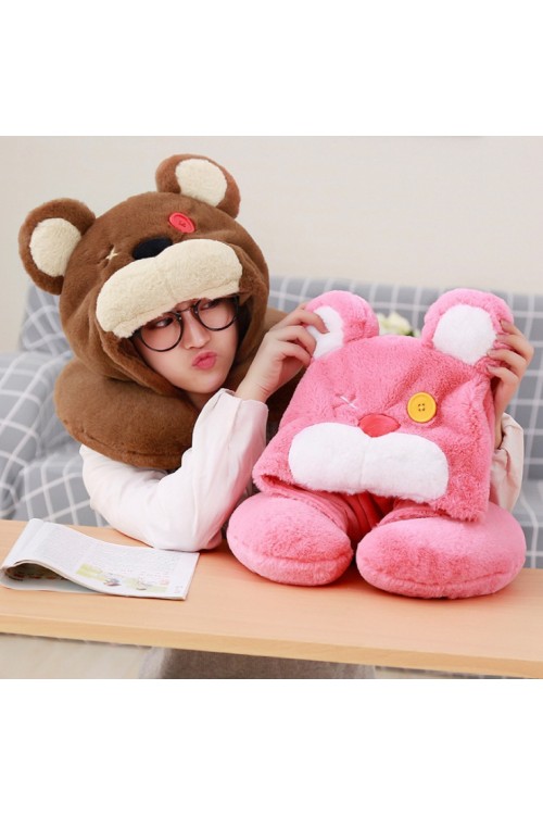 Annie's Bear Kigurumi Travel Neck Pillow