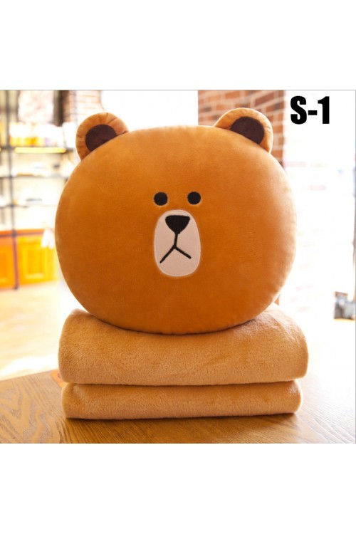 Line Town Kawaii Cute Multifunction Pillow