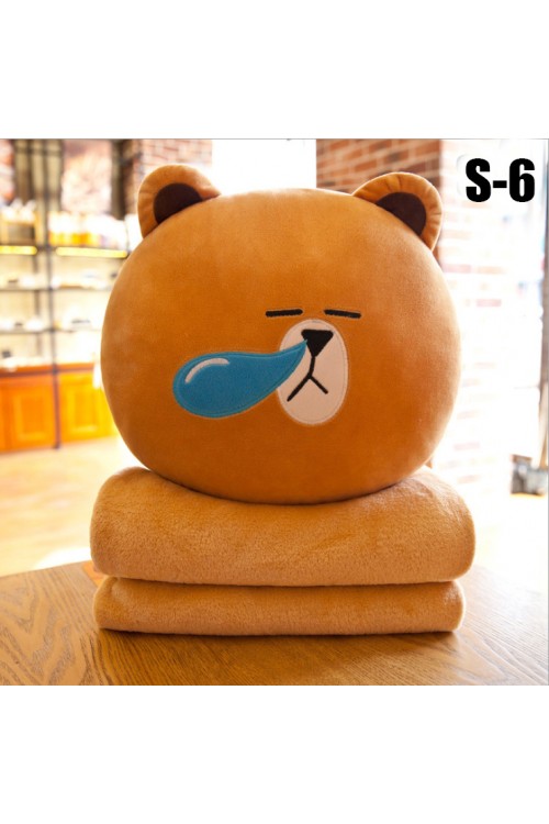 Line Town Kawaii Cute Multifunction Pillow