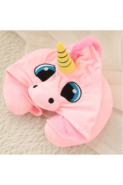 Unicorn Kigurumi Travel Neck Pillow