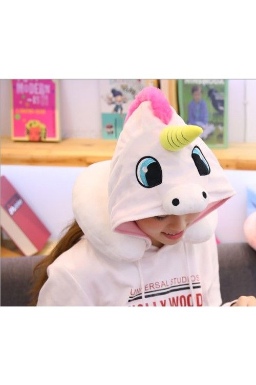 Unicorn Kigurumi Travel Neck Pillow