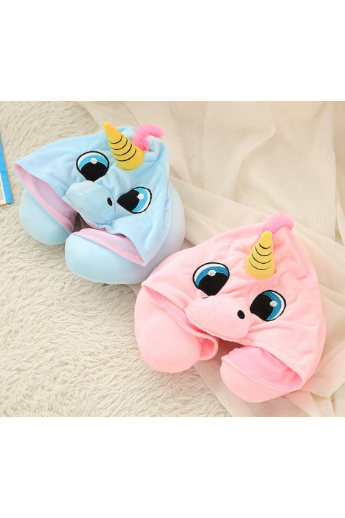 Unicorn Kigurumi Travel Neck Pillow