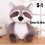 Raccoon Plush Doll S-1(35cm)