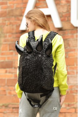 Leopard Print Paw Backpack
