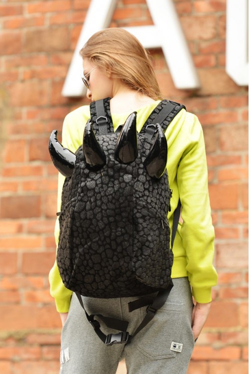 Leopard Print Paw Backpack