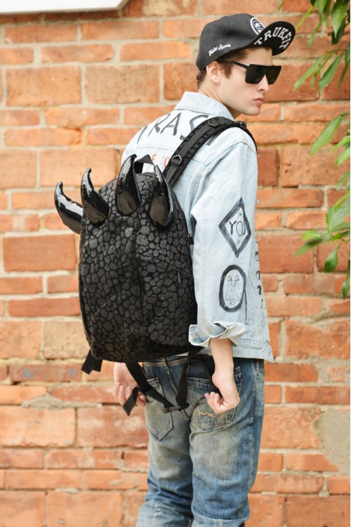 Leopard Print Paw Backpack