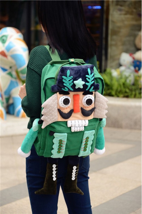 Christmas Tree Soldiers Cartoon Backpack