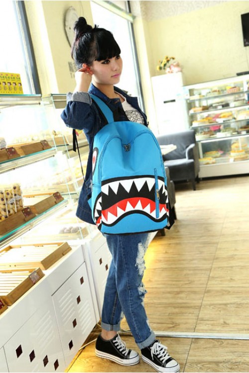 Shark Cartoon Backpack