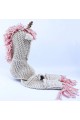 Scarf Pocket Crochet Cartoon Unicorn Winter Hat