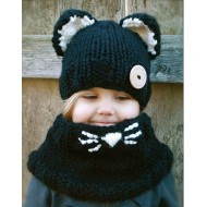 Cat Kids Cartoon knit Winter Hat