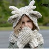 Deer Kids Hood Scarf Wildness Winter Hat
