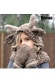 Deer Kids Hood Scarf Wildness Winter Hat