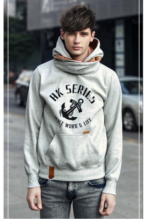 Scarf Style Cool Man Fashion Hoodie