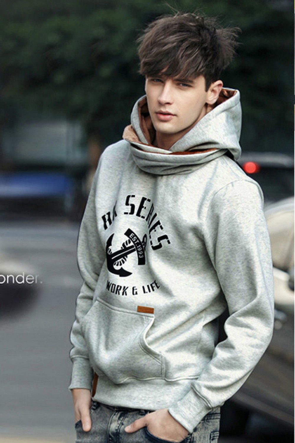 Scarf Style Cool Man Fashion Hoodie - 4kigurumi.com