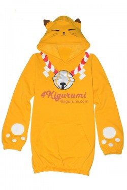 Gugure! Kokkuri-san Kohina Ichimatsu Kigurumi Fox Cartoon Hoodie