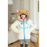 Smiling Faces Bear Fashion Girl Hoodie