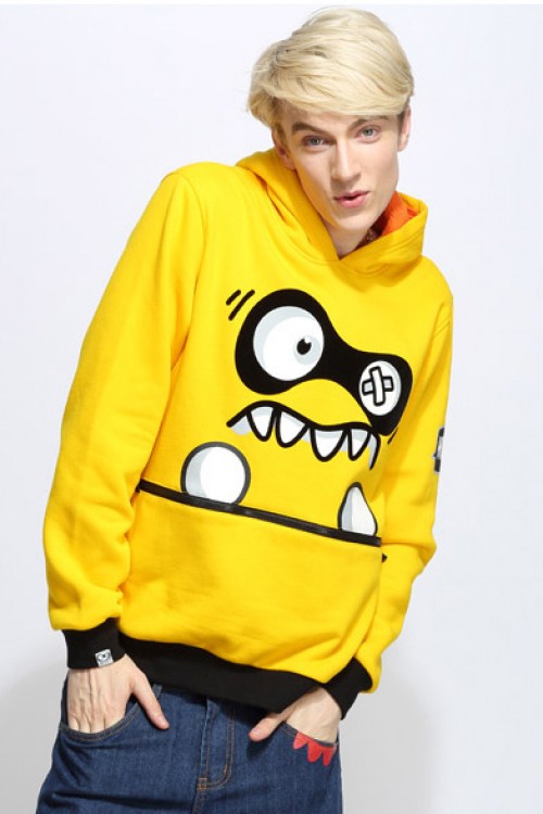 Christmas Monster Yellow Characters Hoodie