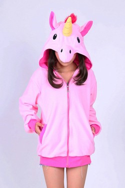 Pink Unicorn Kigurumi Hoodie