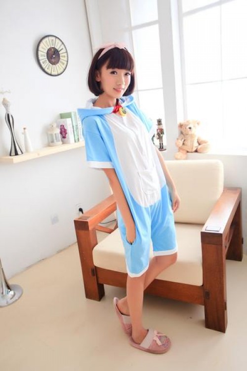 Doraemon Kigurumi Short Sleeve Pajamas