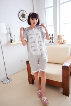 Totoro Kigurumi Short Sleeve Pajamas