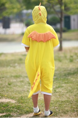 Yellow Dragon Onesie Party Pajamas