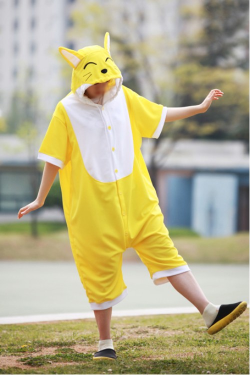 Yellow Fox Onesie Party Costumes