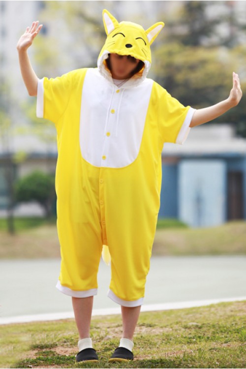 Yellow Fox Onesie Party Costumes