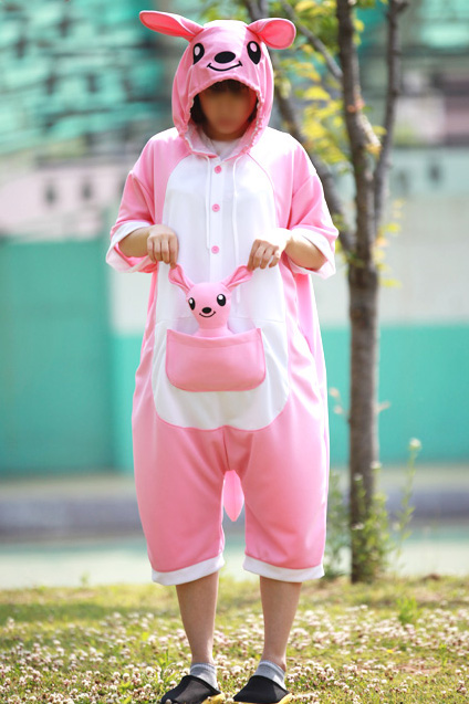 Pink Kangaroo Kigurumi Party Onesies | Pyjama-Sets