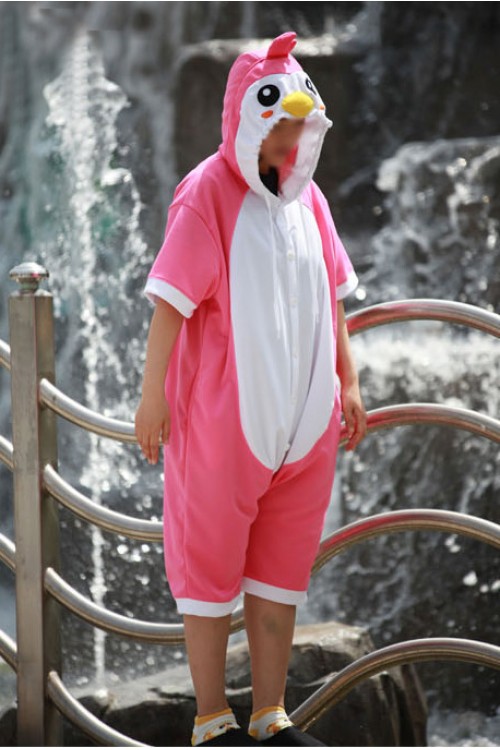 Pink Penguin Onesie Party Costumes