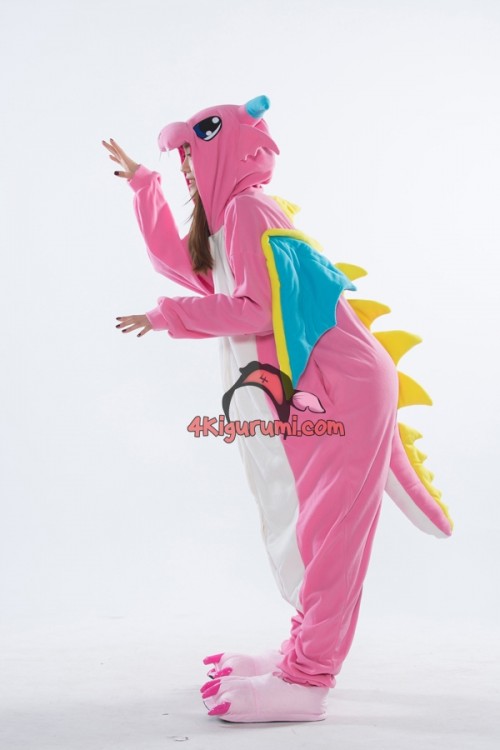 Pink Dragon kigurumi Halloween Onesies