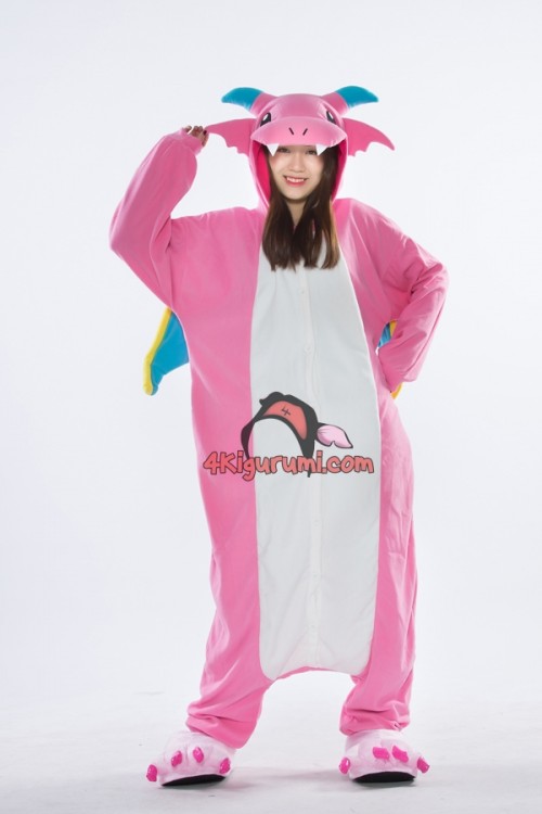 Pink Dragon kigurumi Halloween Onesies