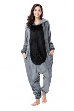 Flannel Racoon Kigurumi Onesies