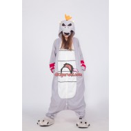 Gray King Koopa Bowser Kigurumi Costume