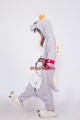 Gray King Koopa Bowser Kigurumi Costume