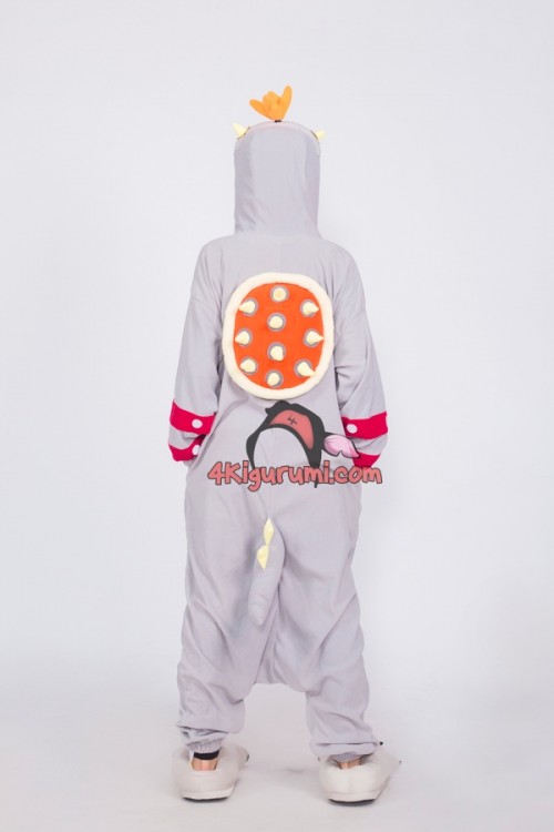 Gray King Koopa Bowser Kigurumi Costume