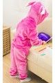 Flannel Angel Stitch Kigurumi Kids Onesies