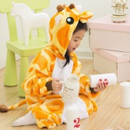 Flannel Giraffe Kigurumi Kids Onesies