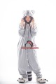 Pu Grey Cat Kigurumi Sheen Onesies