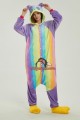 Flannel Panda Rainbow Kigurumi Onesie