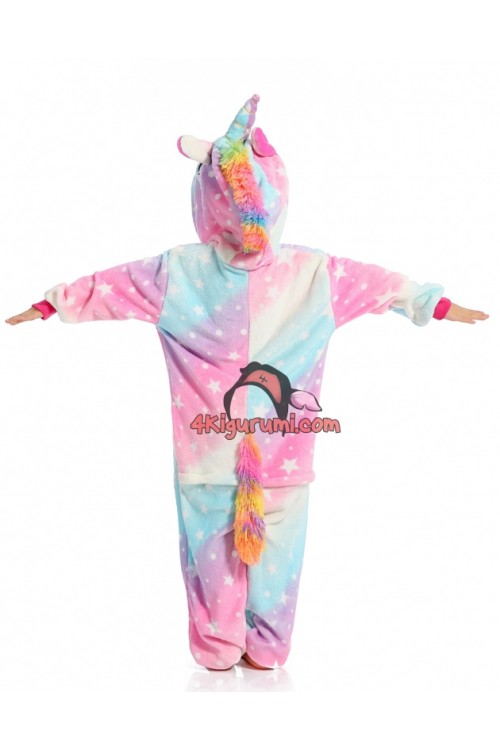 Flannel Phantasy Star Unicorn Kids Pajamas