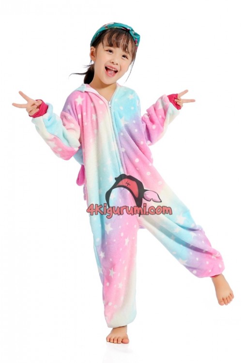 Flannel Phantasy Star Unicorn Kids Pajamas