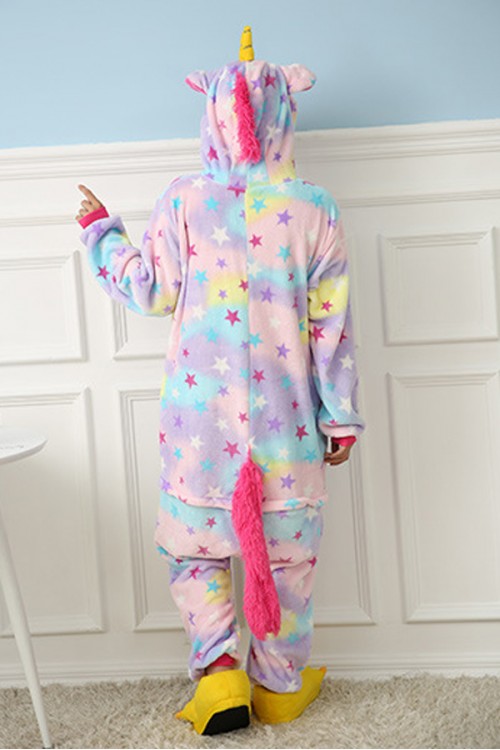 Flannel Phantasy Star Unicorn Kigurumi Pajamas