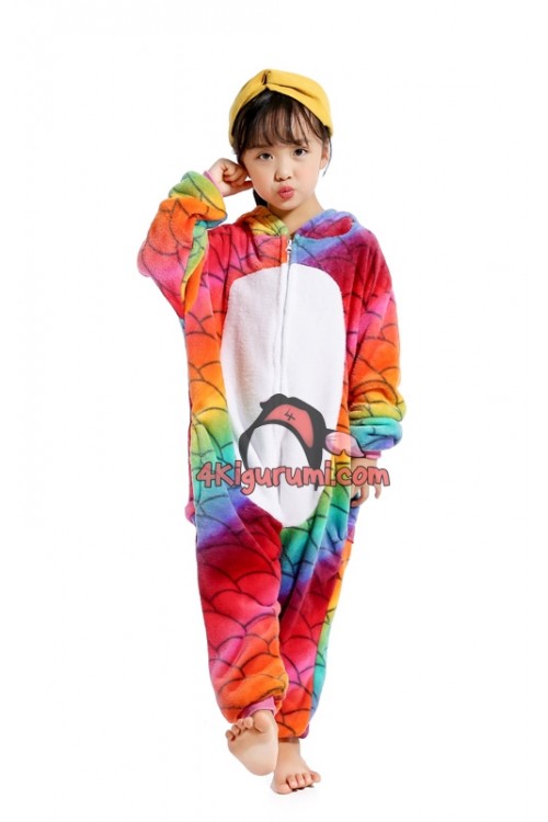 Flannel Unicorn Red Scale Kids Onesies