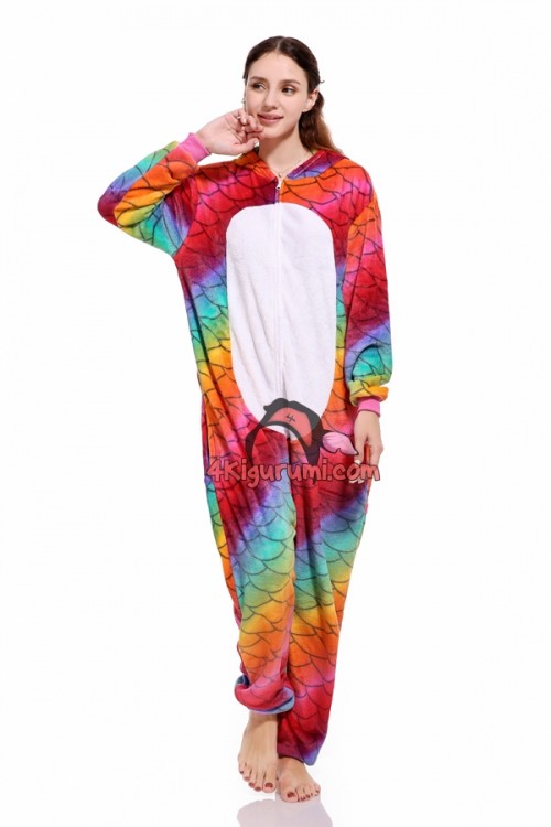 Flannel Unicorn Red Scale Kigurumi Onesies