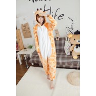 Flannel Giraffe Kigurumi Animal Pajamas