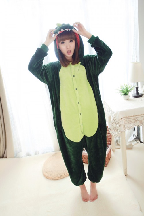 Flannel Tyrannosaurus Rex Kigurumi Jurassic World Onesies