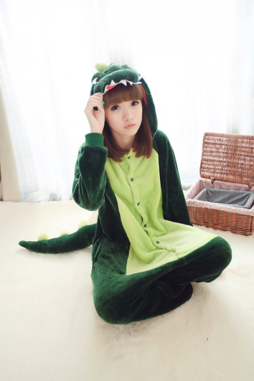 Flannel Tyrannosaurus Rex Kigurumi Jurassic World Onesies