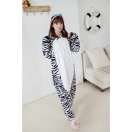 Flannel Zebra Kigurumi Animal Onesie