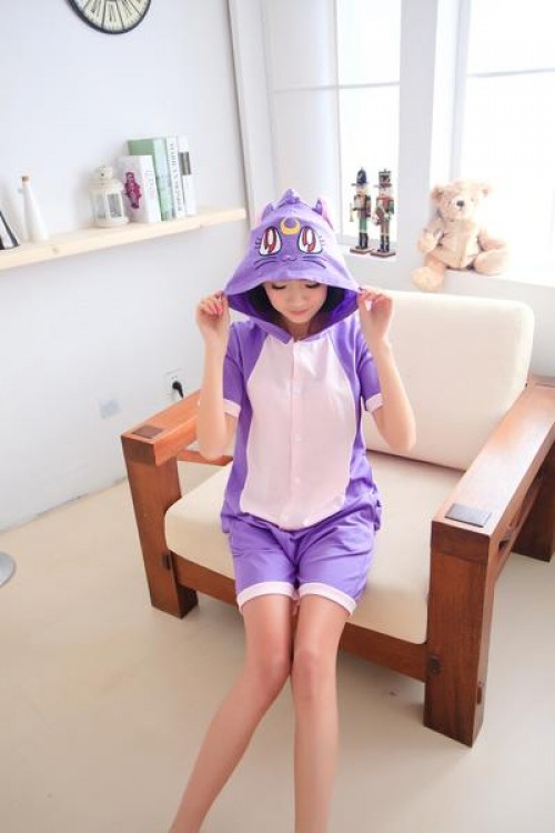 Sailor Moon Cat Kigurumi Short Sleeve Pajamas