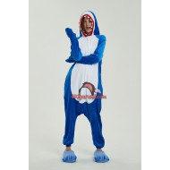 Flannel Shark Kigurumi Pajamas